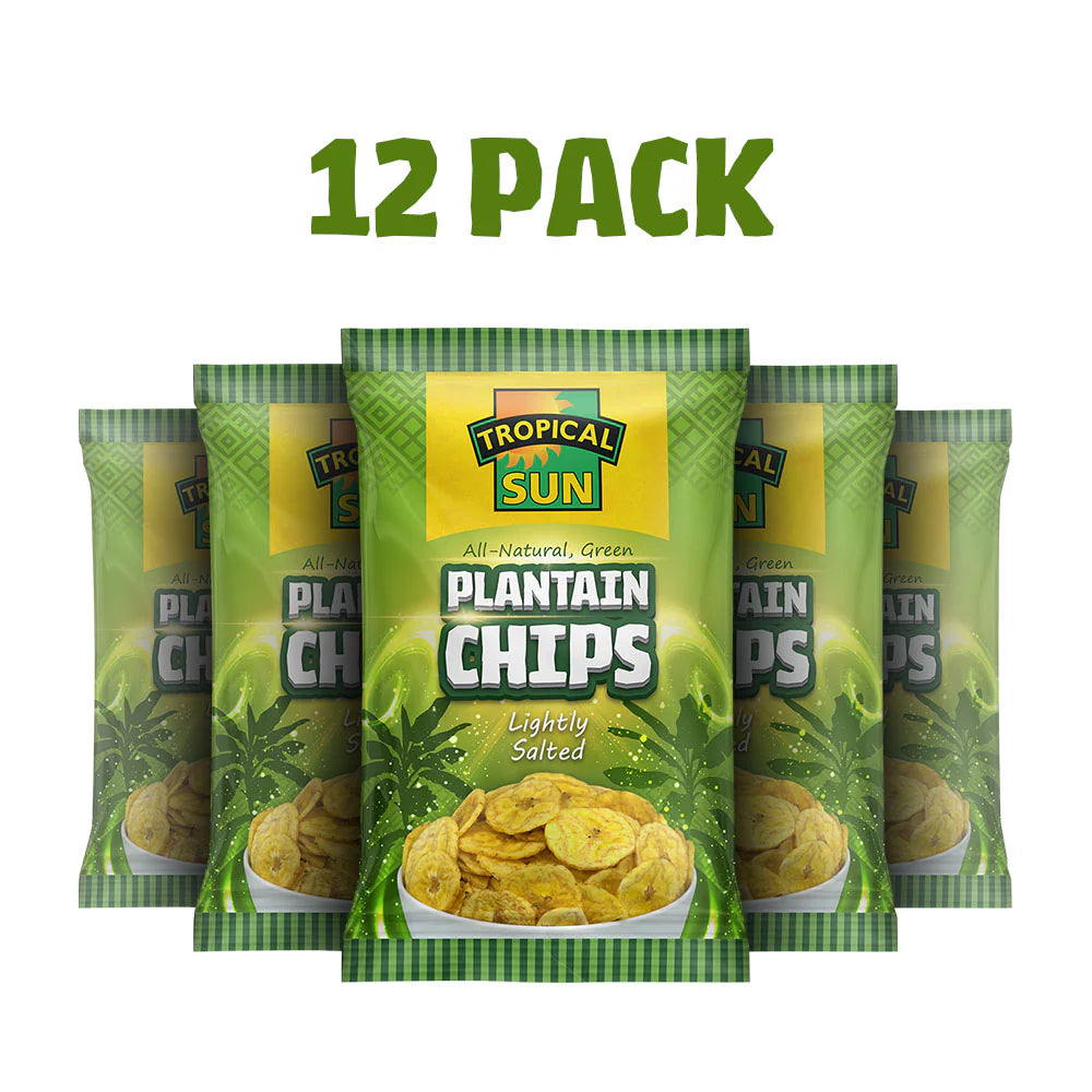 Tropical Sun Plantain Chips Lighty Salted 12X70G