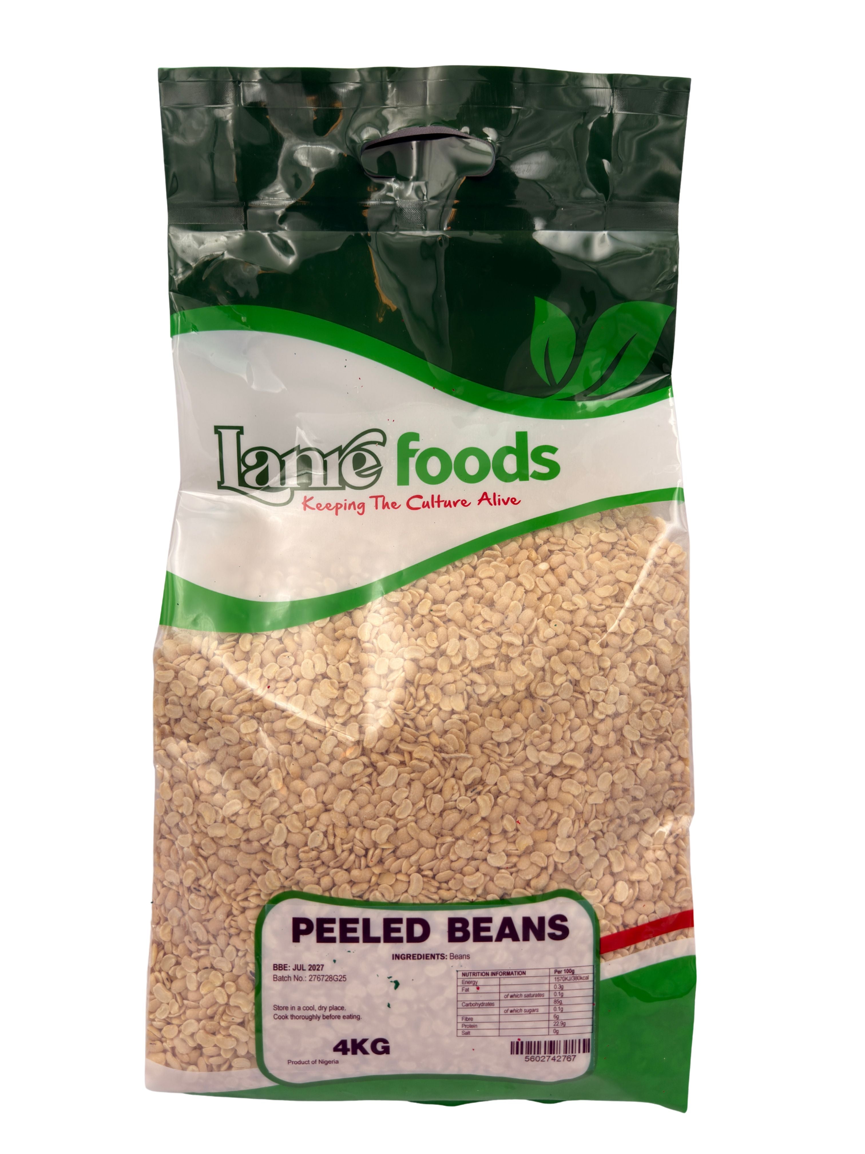 Lanre Foods Peeled Beans 4kg