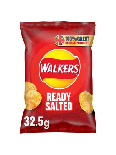 Walkers Crisps Ready Salt Vinegar 25G