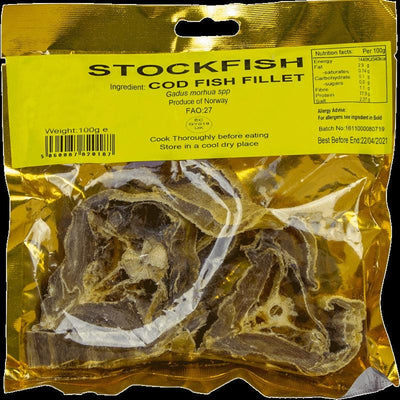 Ade Stockfish Cod Fish Fillet 100G