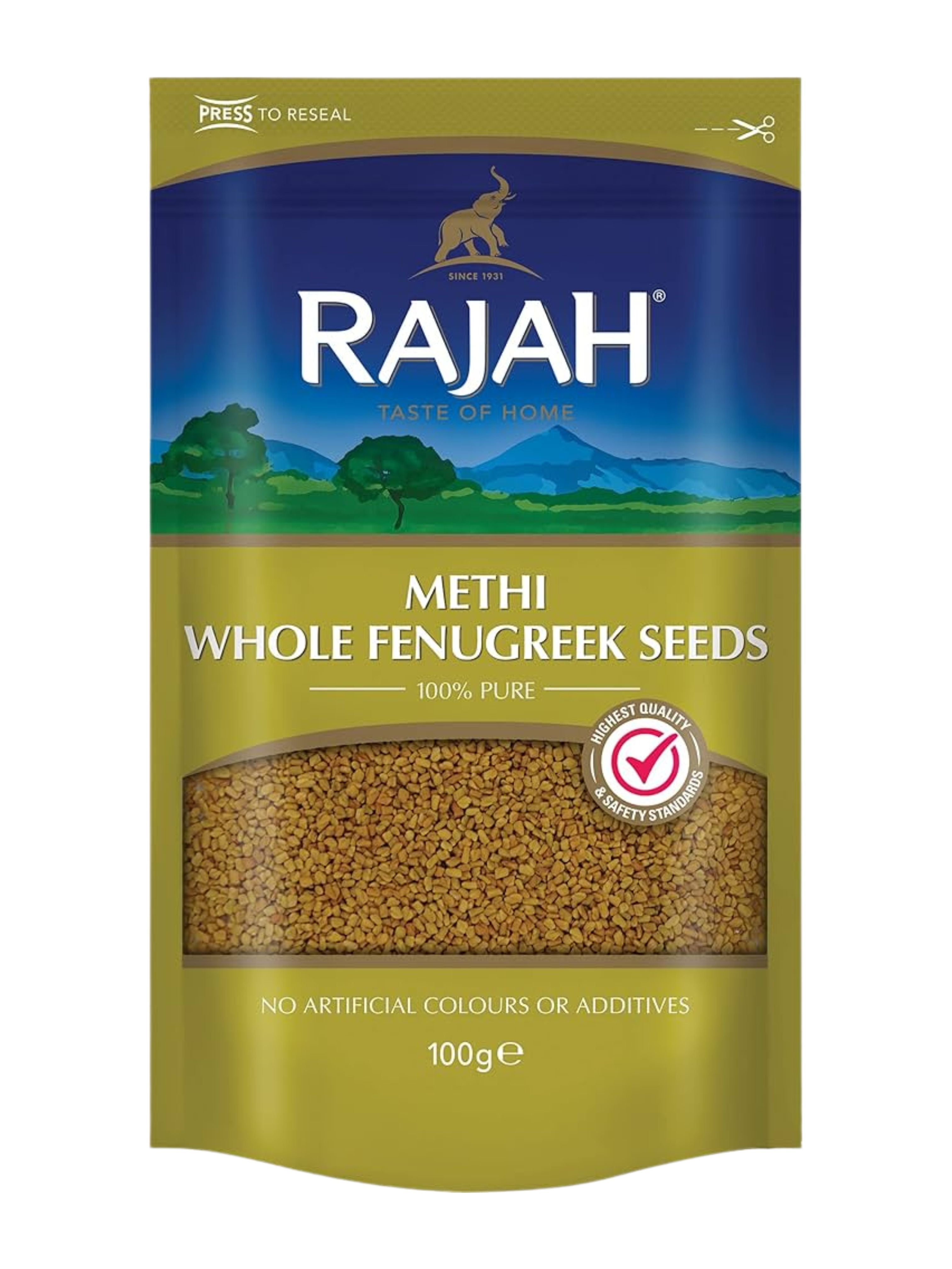Rajah Methi Whole Greek Seeds 100G
