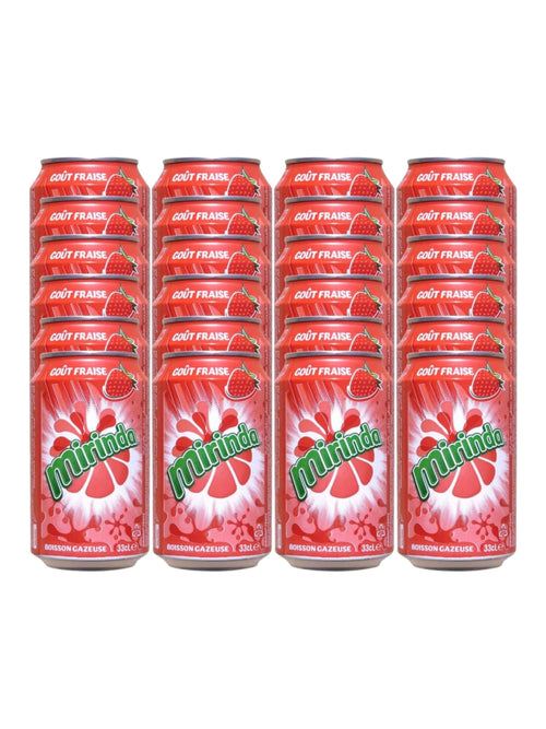 Mirinda Strawberry Cans 330Ml X 24 Cart