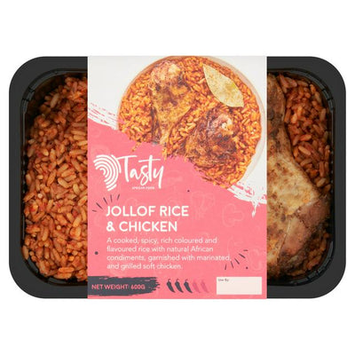 Tasty Jollof Rice & Chicken