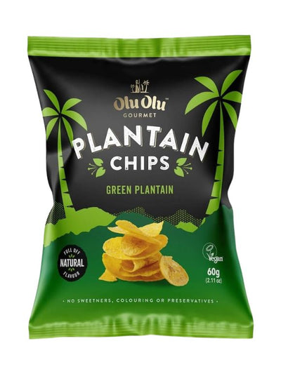 Olu Olu Plantain Crisps Green 60G