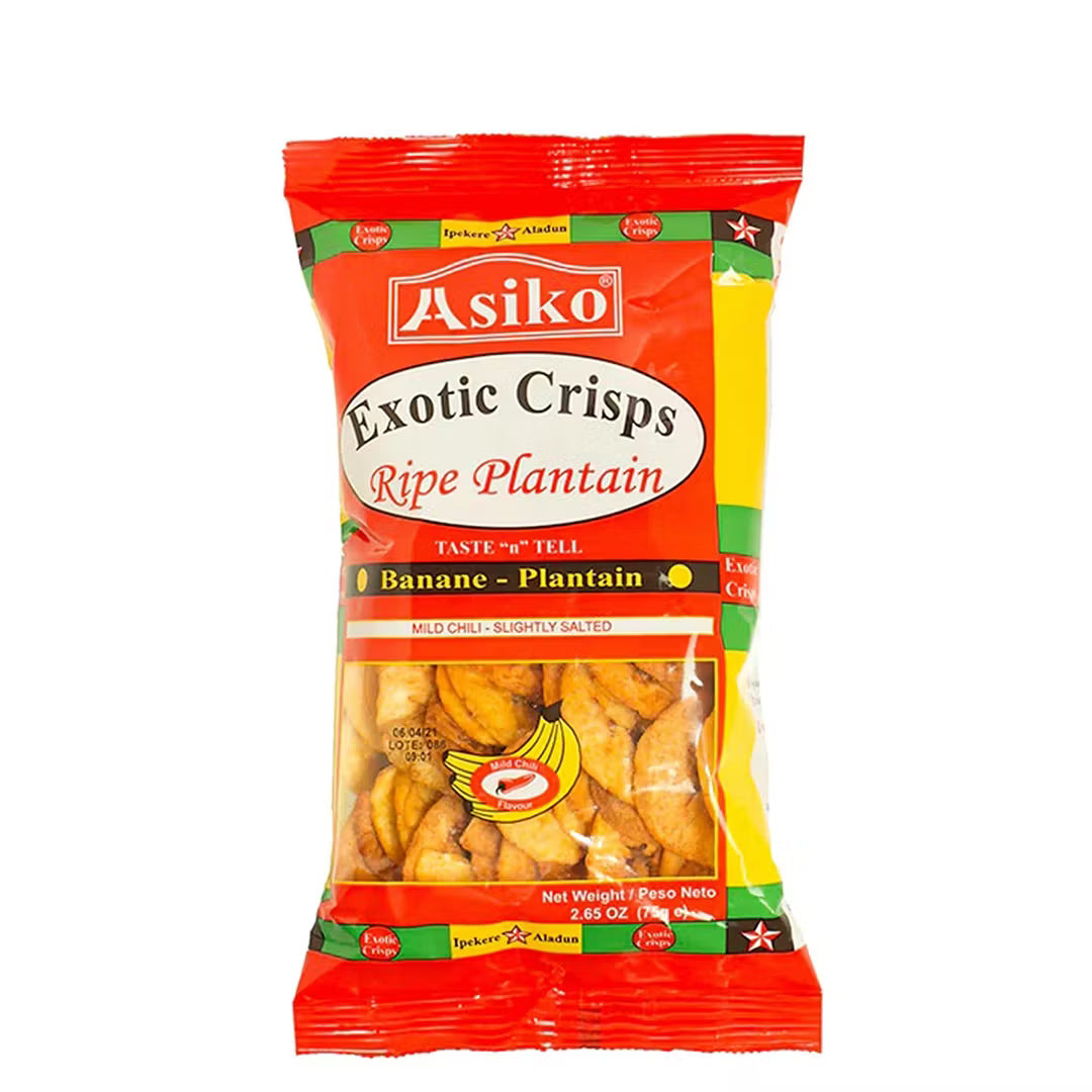 Asiko Exotic Crisps Mild Chili 75G