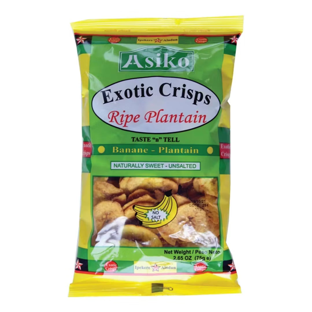 Asiko Exotic Crisps Naturally Sweet 75G