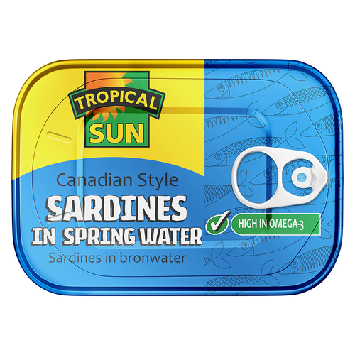 Tropical Sun Sardines Spring Water 106G
