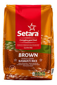 Setara Brown Whole Grain Basmati Rice 2KG