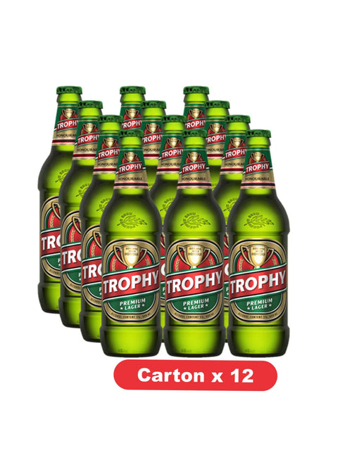 Trophy Nigerian Beer 600Ml X 12 Carton