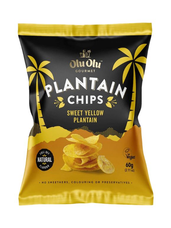 Olu Olu Plantain Crisps Sweet 60G