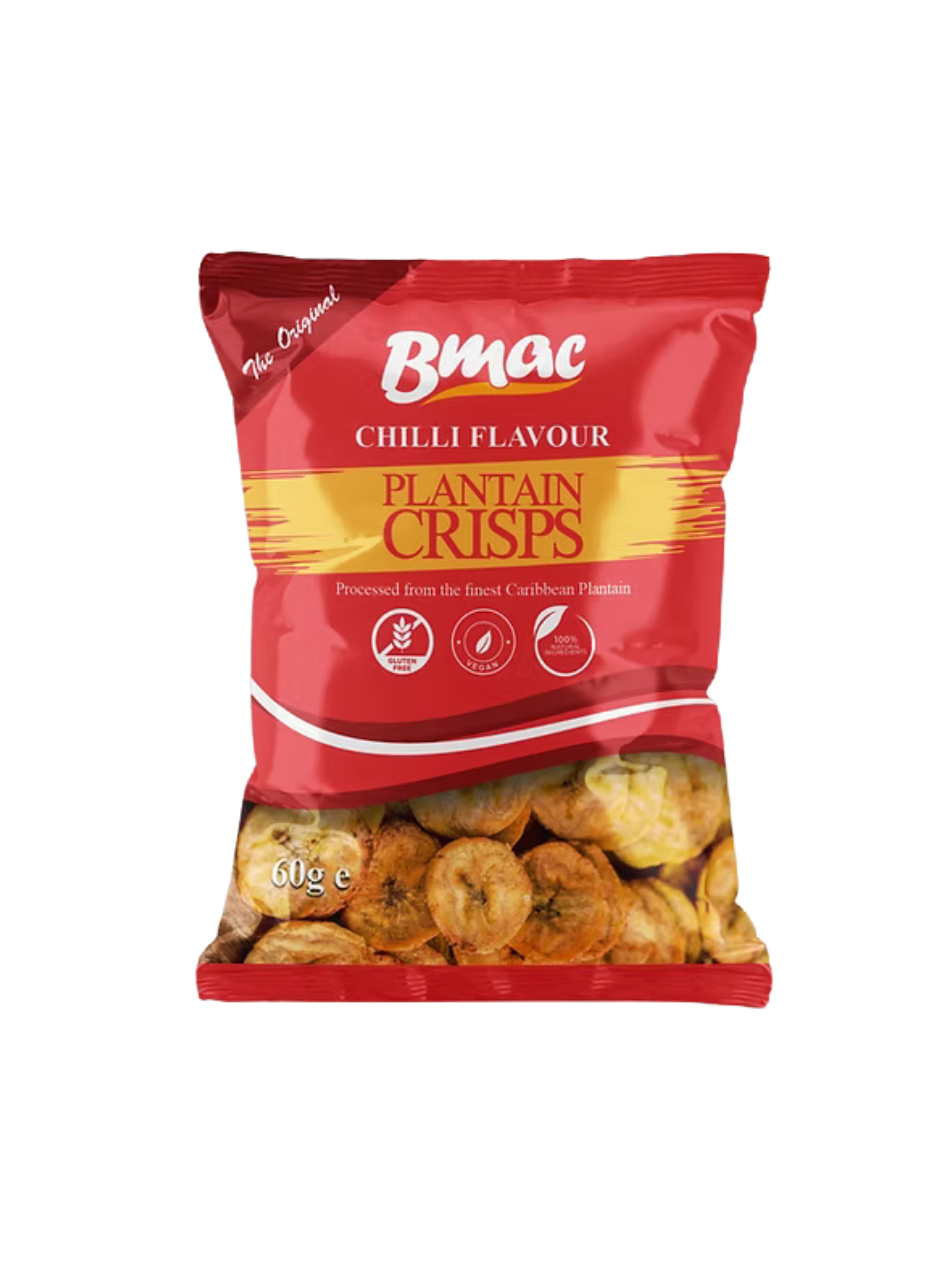 Bmac Plantain Crisps Chilli 60G